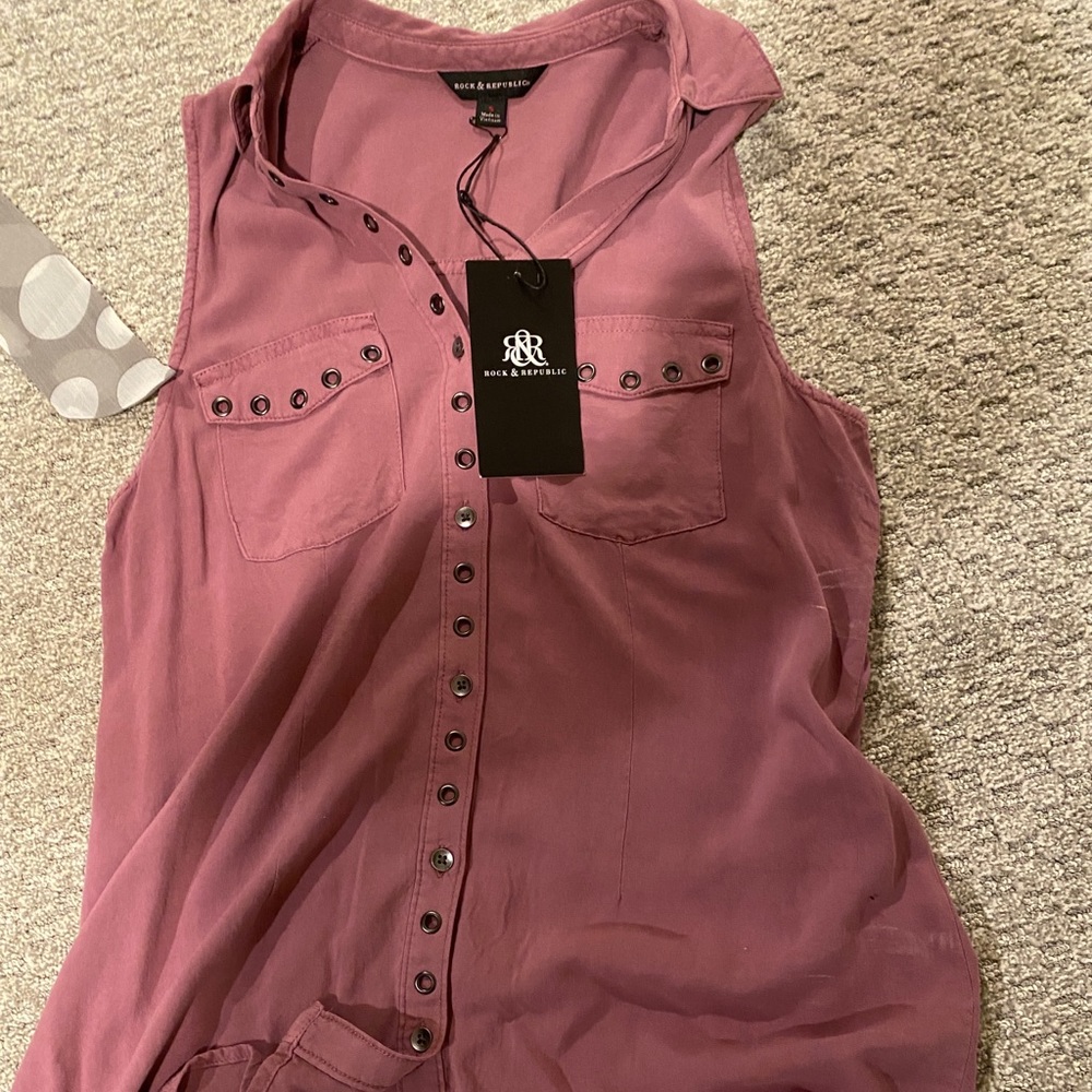 Pink crock and republic summer shirt
